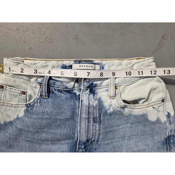 Pacsun 90s Boyfriend Jeans Light Wash Bleach Tie Dye Denim Size 25 - Picture 12 of 14